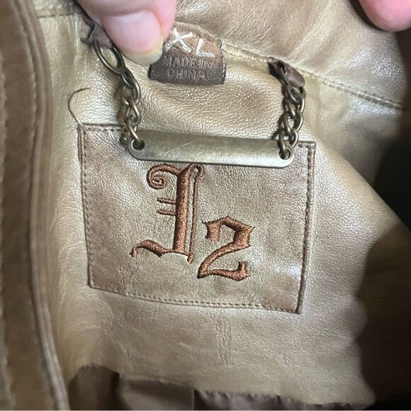 Moto Style Faux Leather Jacket with Quilted Detail by J2 - Picture 3 of 7